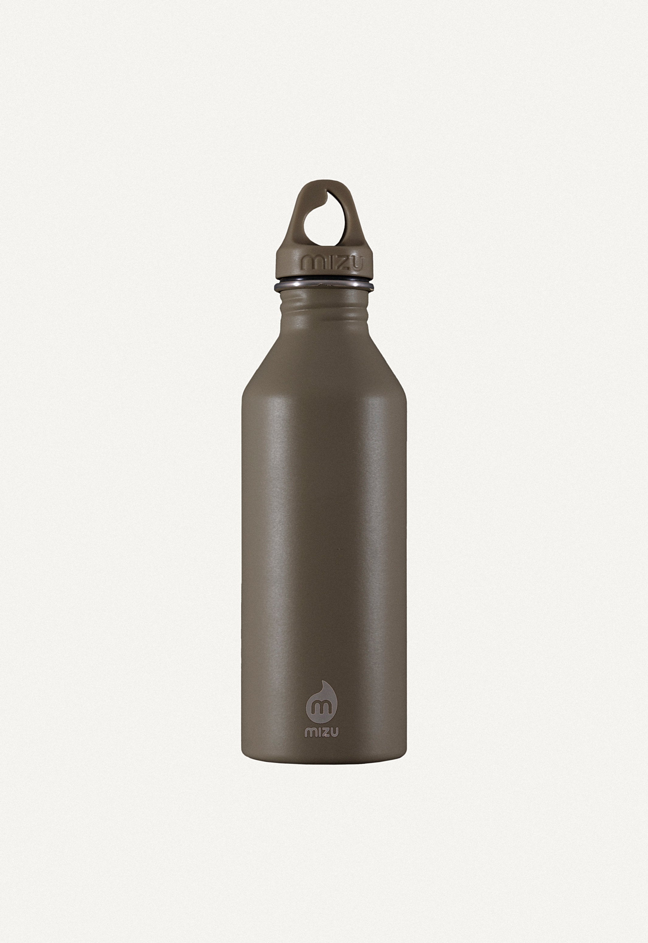 Oy × Mizu, 750ml Edelstahl Trinkflasche in Dunkelgrau – Oy surf