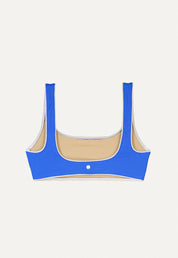 Bikini Oberteil „Vento“ in Tiefseeblau Piqué