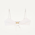 Bikini Top "Joran" in cream white pique