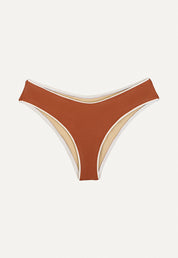 Bikini Hose „Calima“ in Kastanienbraun Piqué