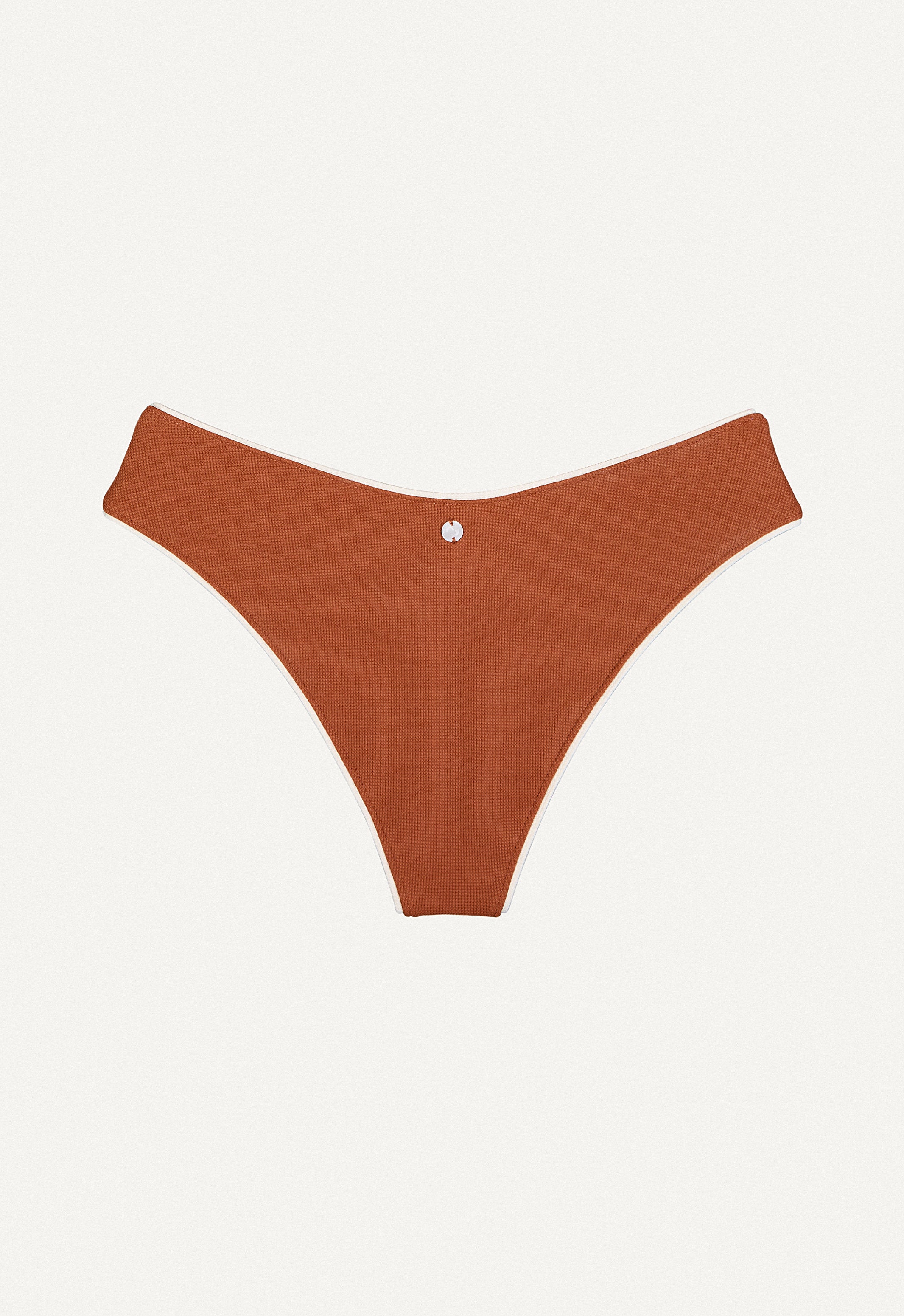 Bikini Hose „Calima“ in Kastanienbraun Piqué