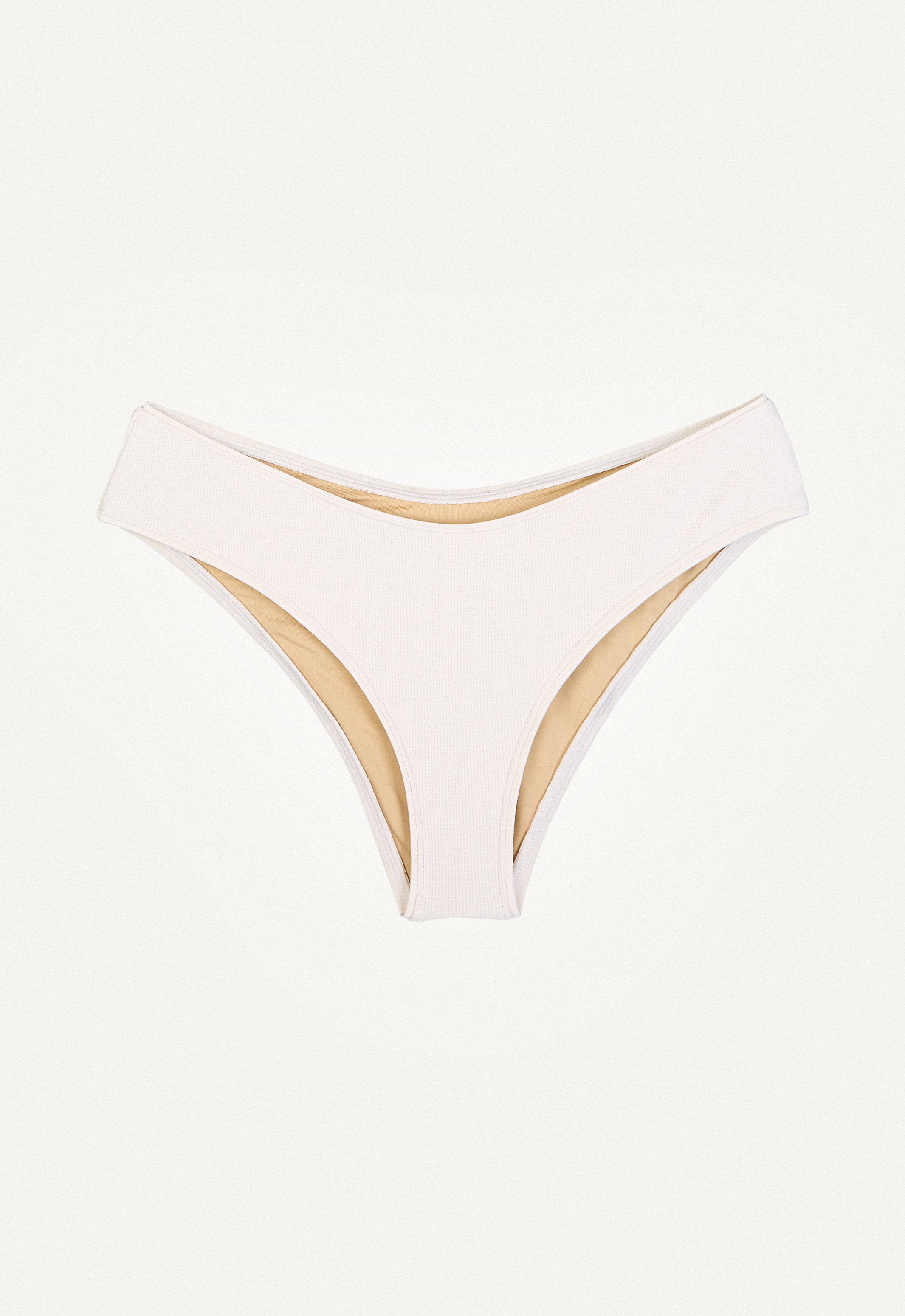 Bikini Hose „Calima“ in Cremeweiss Piqué