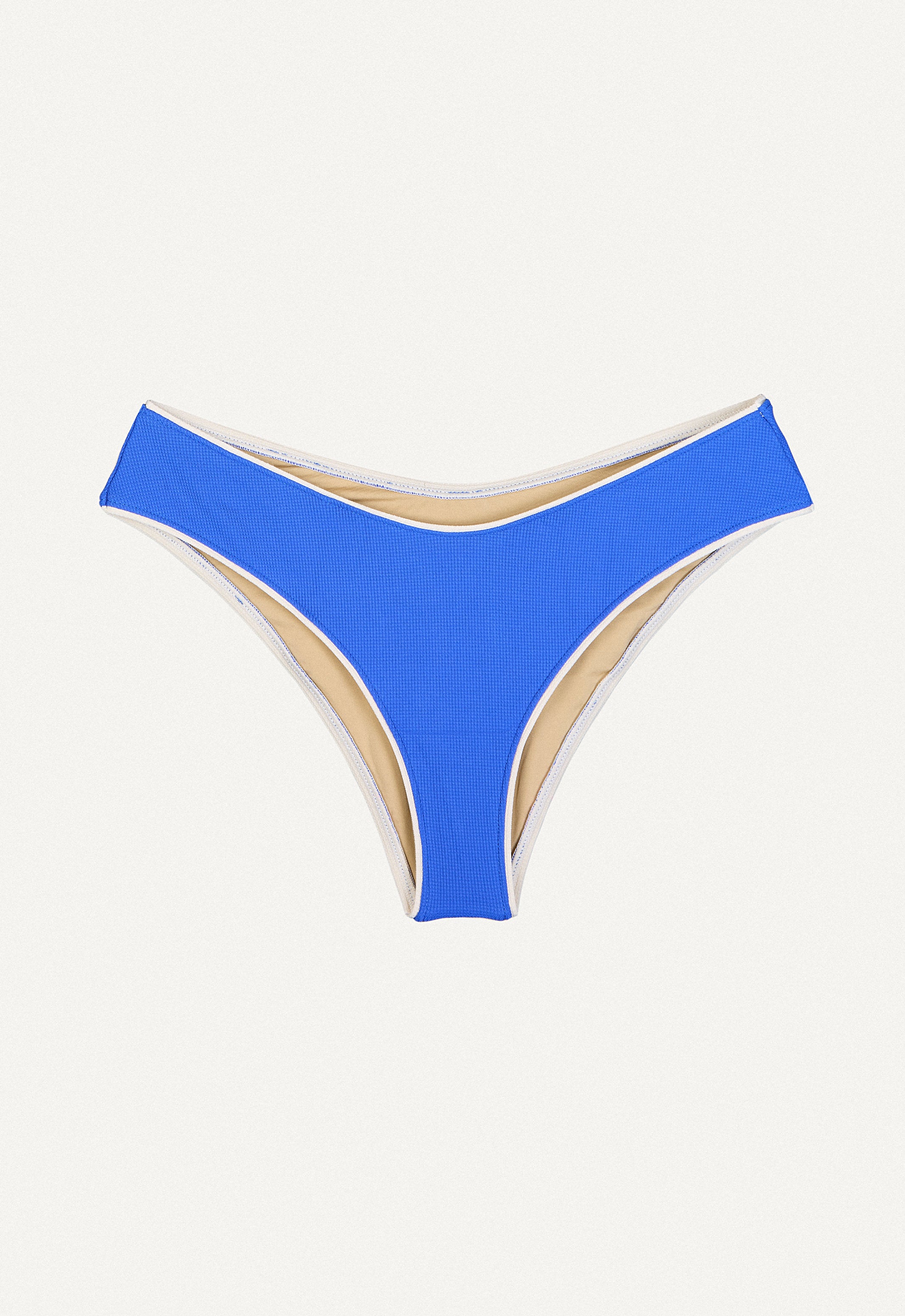 Bikini Hose „Calima“ in Tiefseeblau Piqué