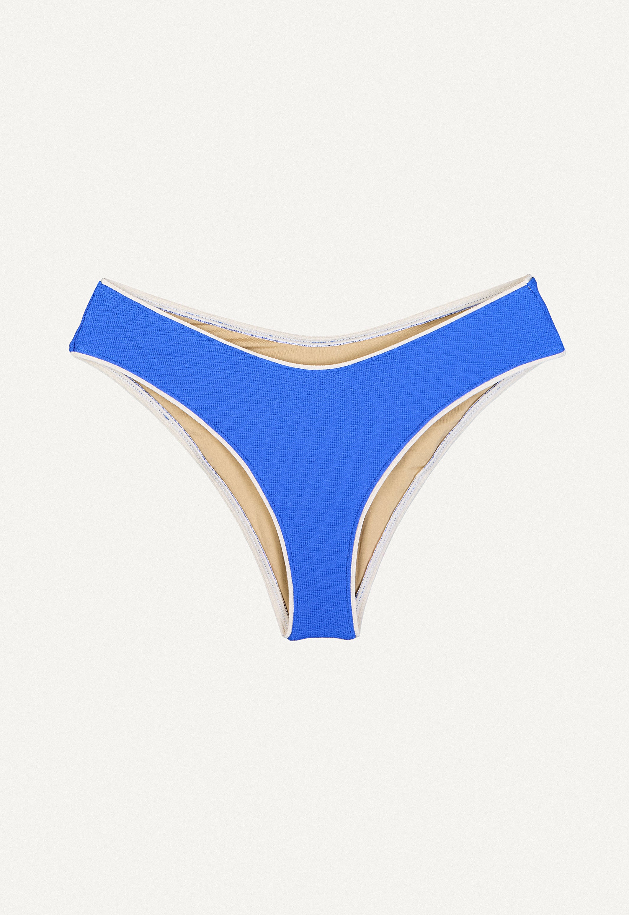 Bikini Hose „Calima“ in Tiefseeblau Piqué