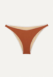 Bikini Hose „Notos“ in Kastanienbraun Piqué