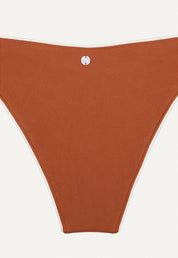 Bikini Hose „Notos“ in Kastanienbraun Piqué