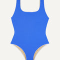 Swimsuit "Zephyr" in deep sea blue pique