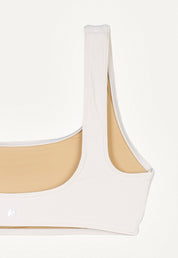 Bikini Oberteil „Vento“ in Cremeweiss Piqué