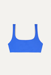 Bikini Oberteil „Vento“ in Tiefseeblau Piqué