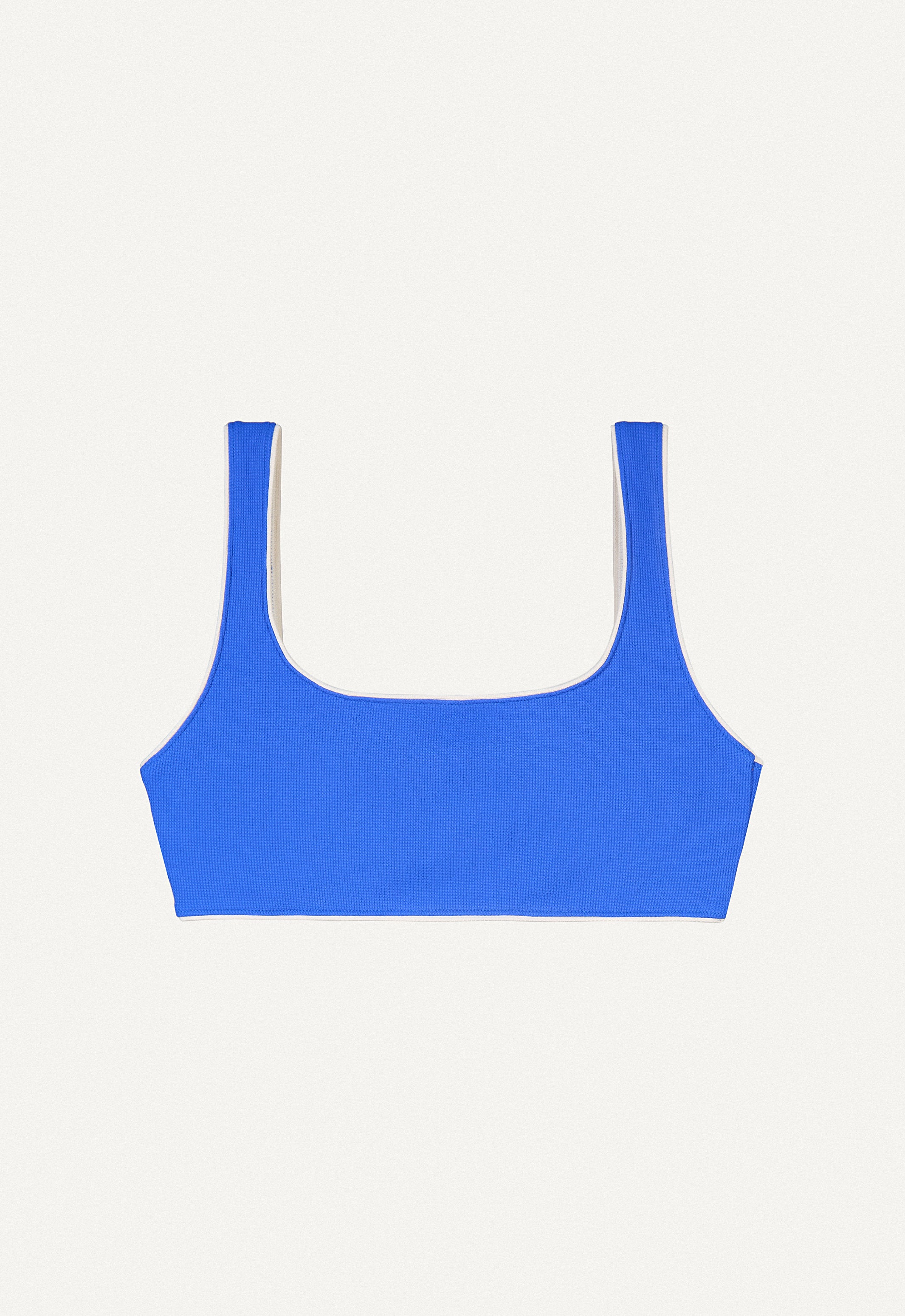 Bikini Oberteil „Vento“ in Tiefseeblau Piqué