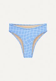 Bikini Bottom "Calima" in blue pool print terry