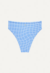 Bikini Bottom "Calima" in blue pool print terry