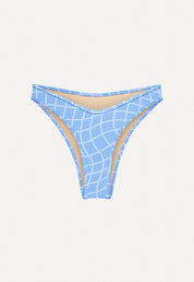 Bikini Bottom "Notos" in blue pool print terry