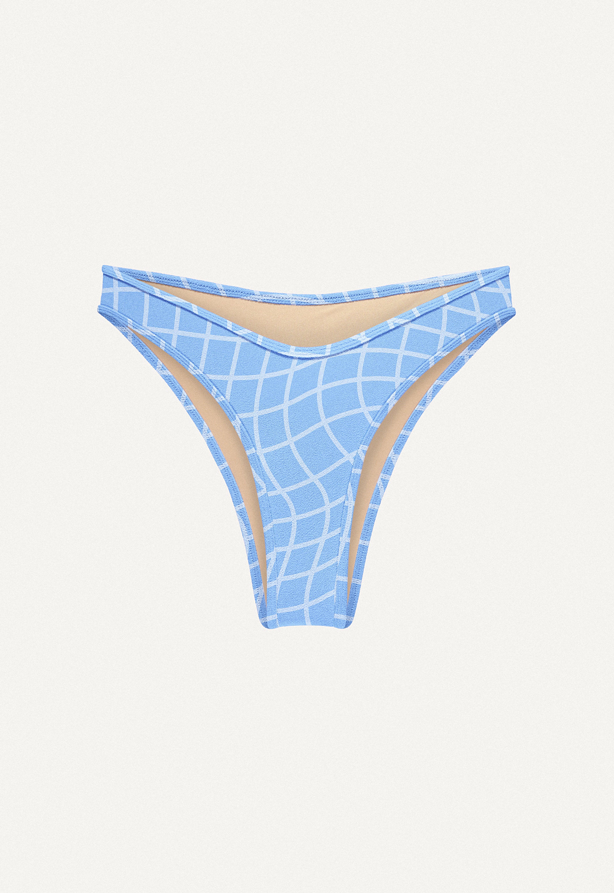 Bikini Hose „Notos“ in Blue Pool Print Frottee