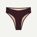 Bikini Bottom "Calima" in dark brown terry