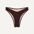 Bikini Bottom "Notos" in dark brown terry