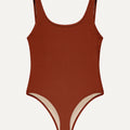 Surf Swimsuit "Zephyr" in terracotta terry