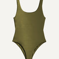Swimsuit "Zephyr" pine green shine