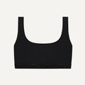 Surf & Yoga Top "Vento Dyn." in black rib