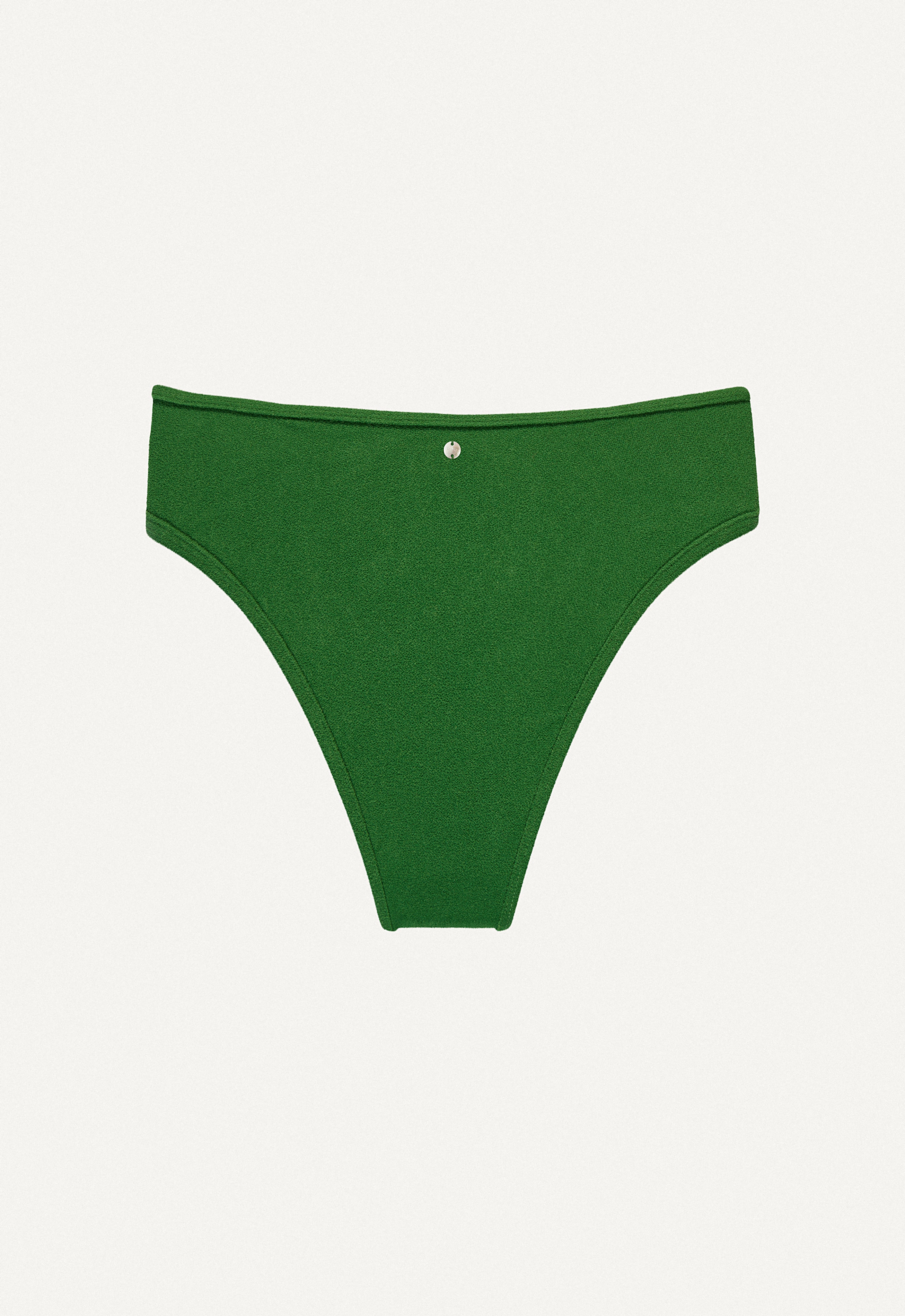 Bikini Bottom "Calima" in dark green terry