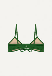 Bikini Top "Joran" in dark green terry
