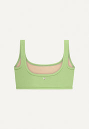 Bikini Top “Vento” in linden green terry