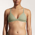 Surf Bikini Top "Esox" in sage green