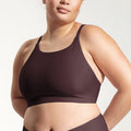 Surf Bikini Top "Goby" in eggplant purple