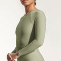Surf Swimsuit "Orfe" in sage green