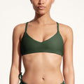 Surf Bikini Top "Dace" in dark green