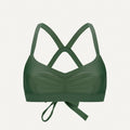 Surf Bikini Top "Hoki" in dark green