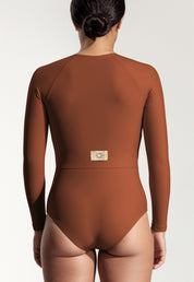 Surfsuit "Orfe" in chestnut brown