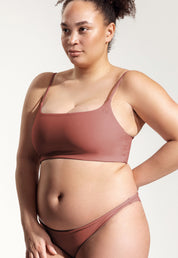 Surf Bikini Oberteil „Buri“ in Lehmrot