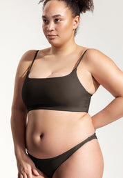 Surf Bikini Oberteil „Buri“ in Dunkelbraun