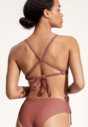 Surf Bikini Oberteil „Dace“ in Lehmrot