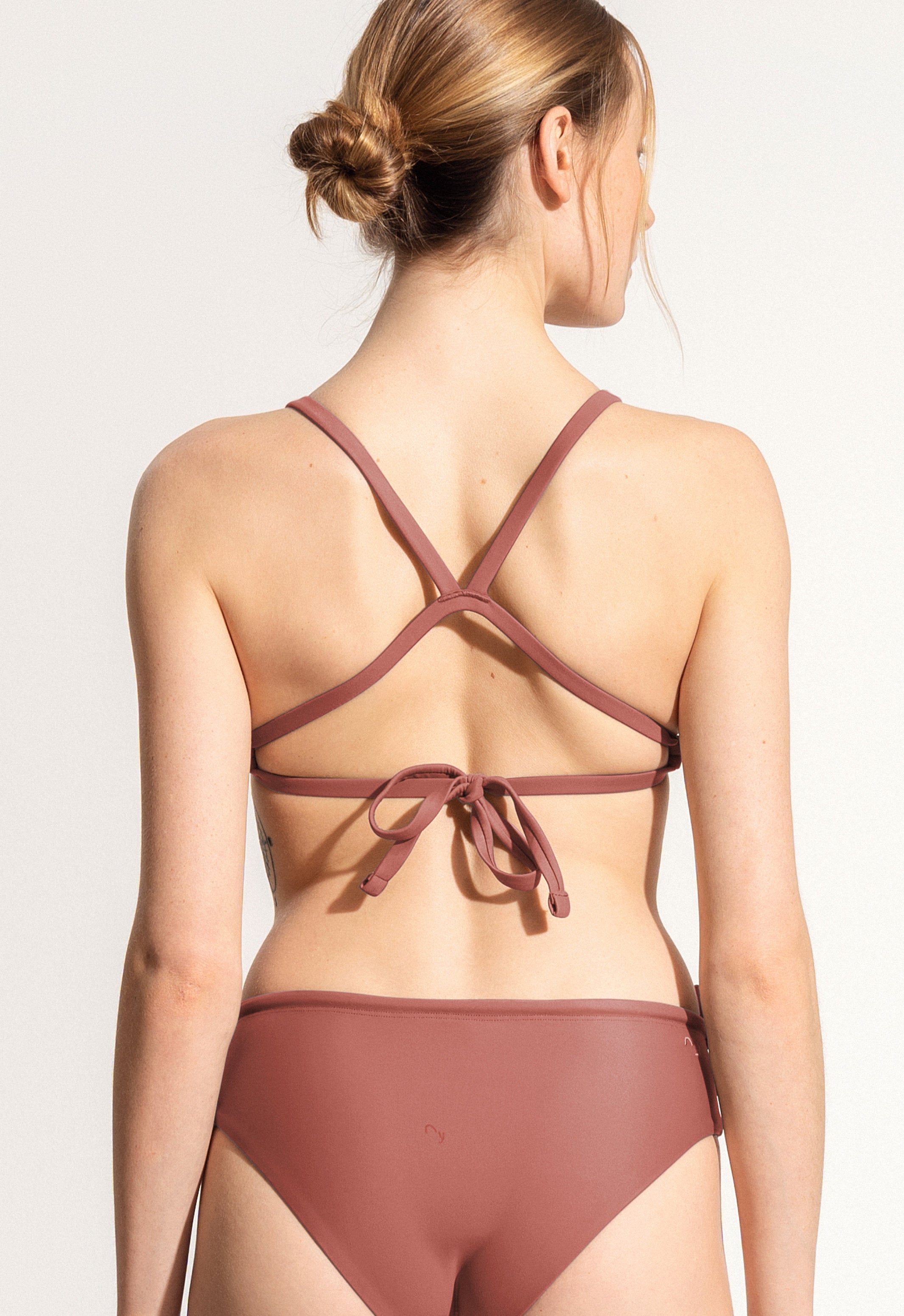 Surf Bikini Oberteil „Dace“ in Lehmrot