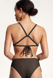 Surf Bikini Oberteil „Dace“ in Dunkelbraun