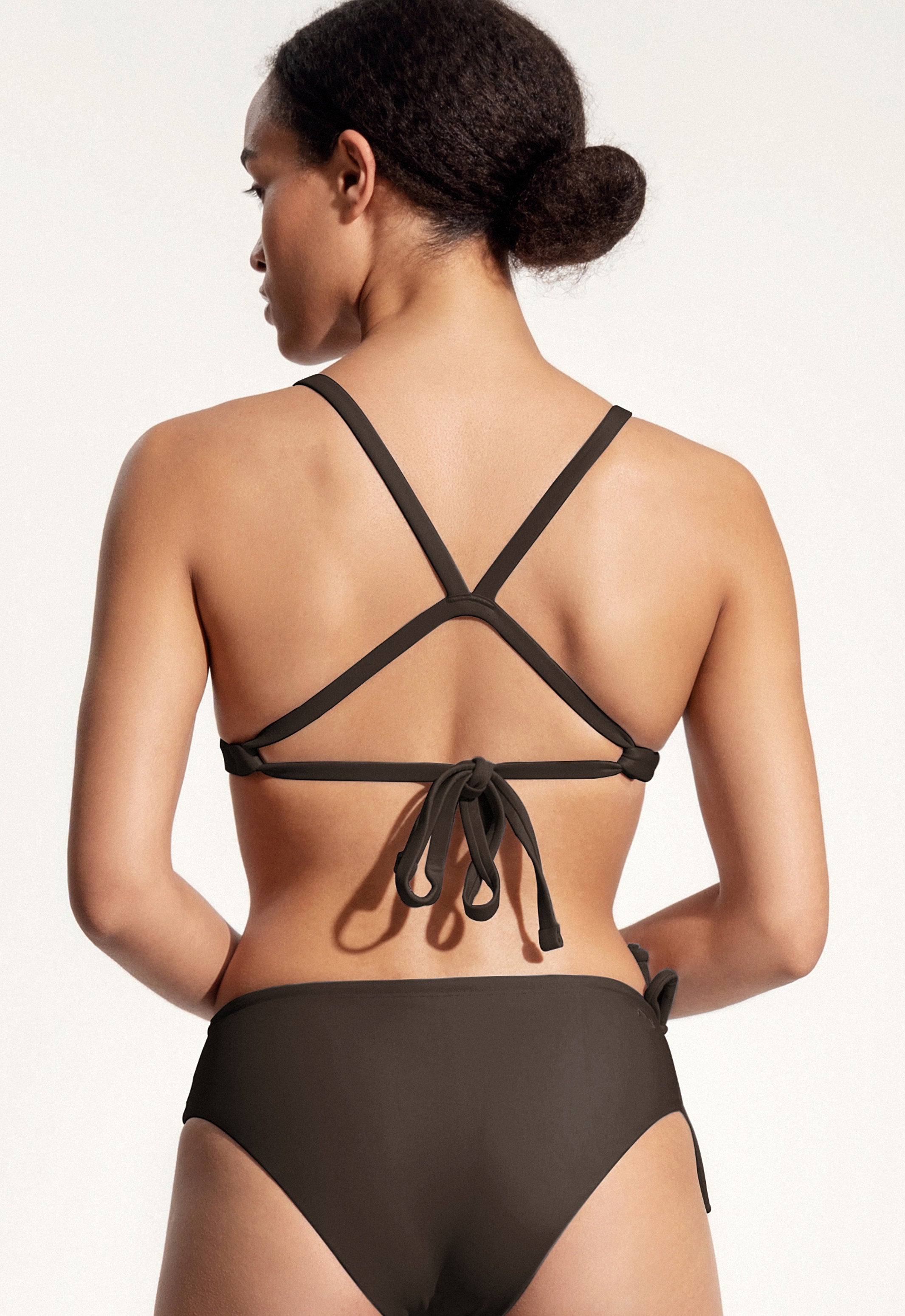 Surf Bikini Oberteil „Dace“ in Dunkelbraun