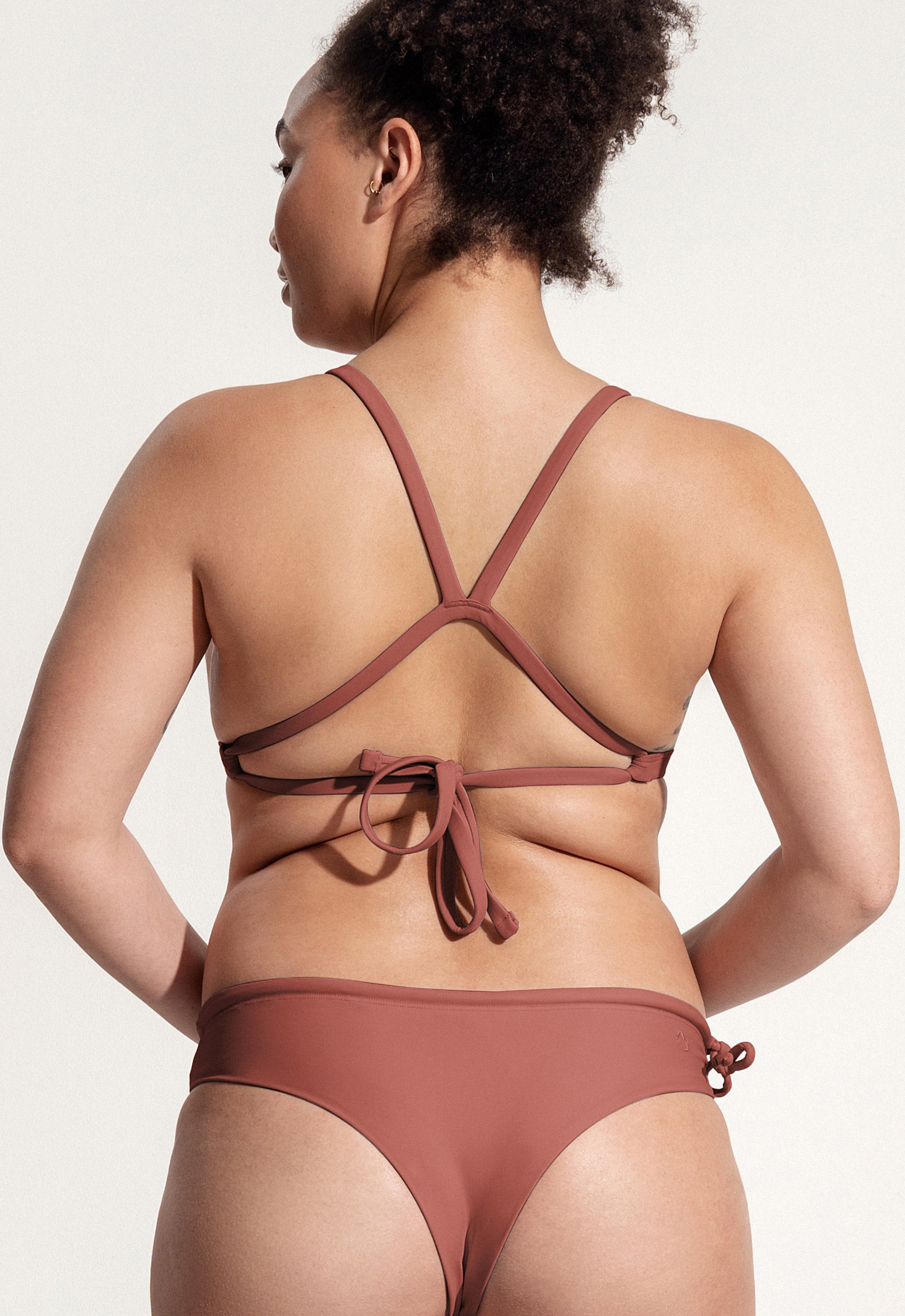 Surf Bikini Oberteil „Esox“ in Lehmrot