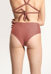Surf Bikini Hose „Fugu“ in Lehmrot -s-b