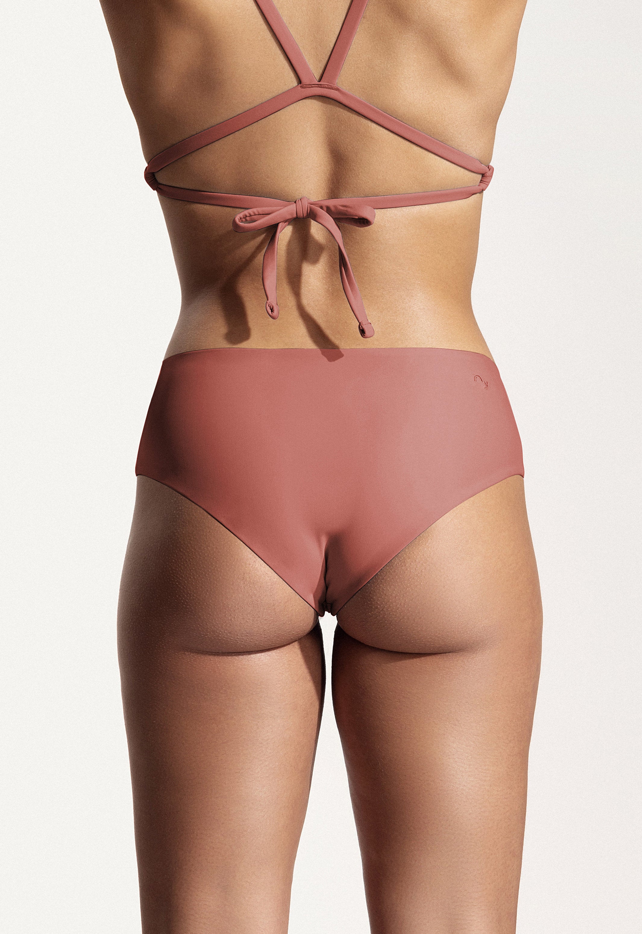 Surf Bikini Hose „Fugu“ in Lehmrot -m-b