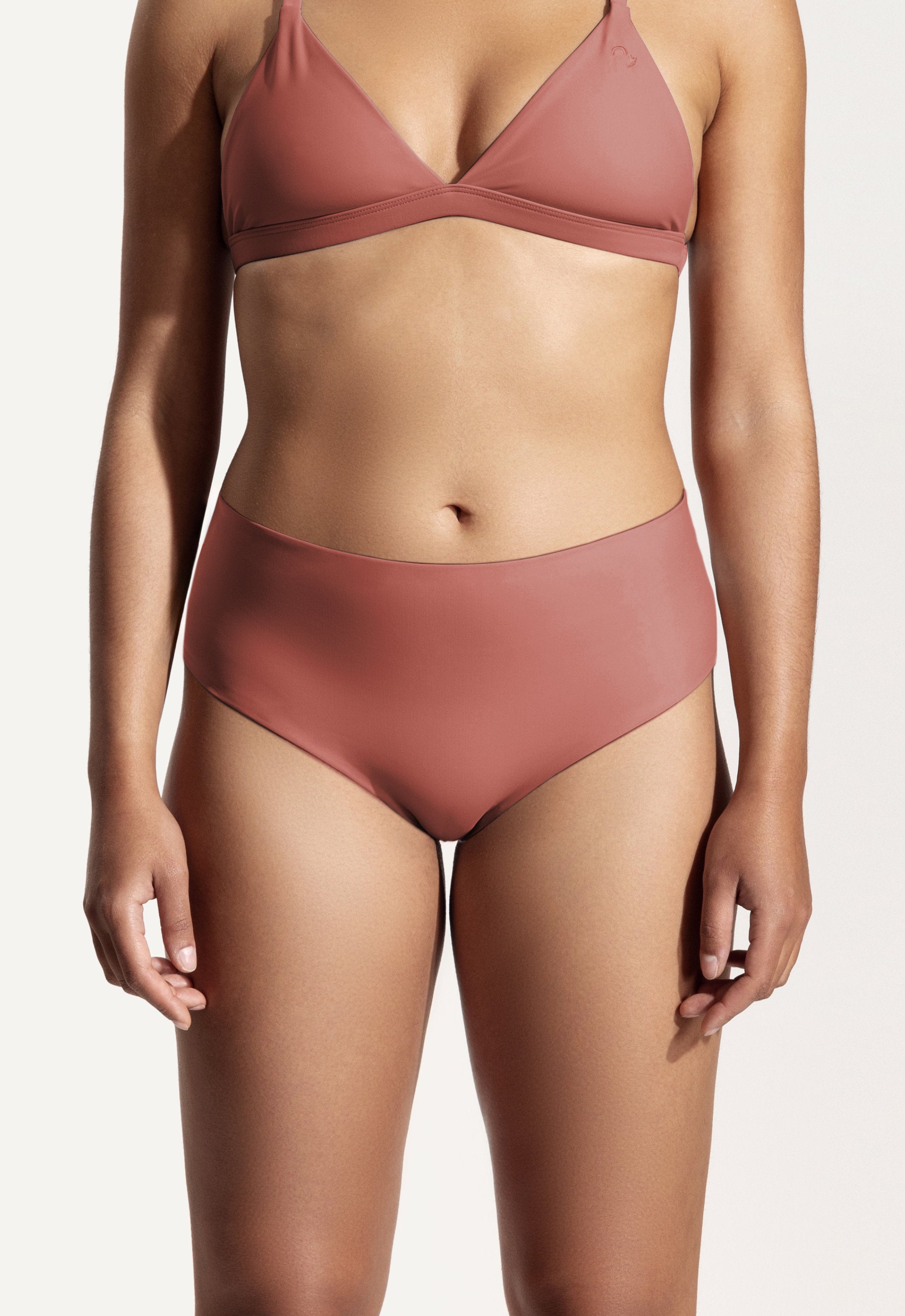 Surf Bikini Hose „Fugu“ in Lehmrot -m-b
