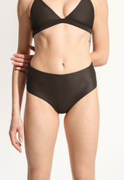 Surf Bikini Hose „Fugu“ in Dunkelbraun