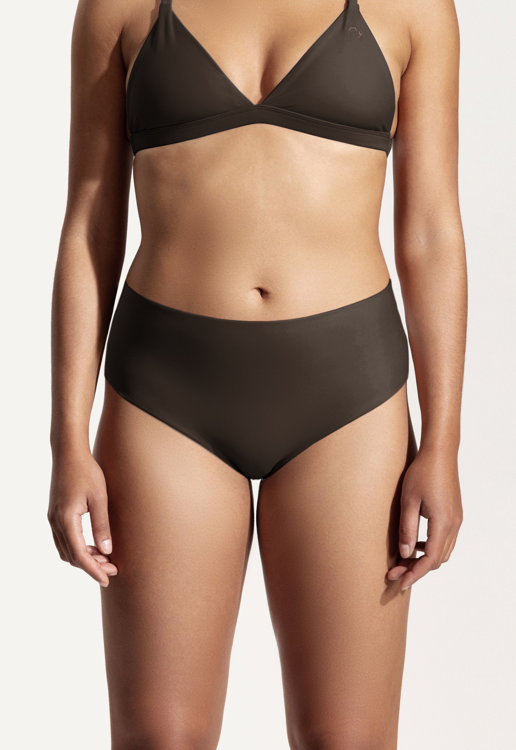 Surf Bikini Hose „Fugu“ in Dunkelbraun