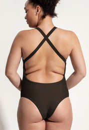 Surf Badeanzug „Kelt“ in Dunkelbraun