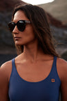 Surf Badeanzug „Anaïs“ in navy shine blau