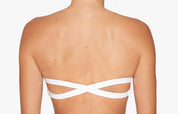 Bikini Oberteil „Farah“ in weiss gerippt