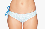 Surf Bikini Hose „Brasil“ in square dots & baltimora blau