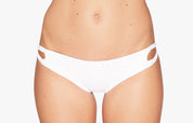 Bikini Hose „Hawaii“ in weiss gerippt