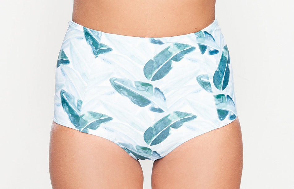 Surf Bikini Hose „Phuket“ in leaf & weiss